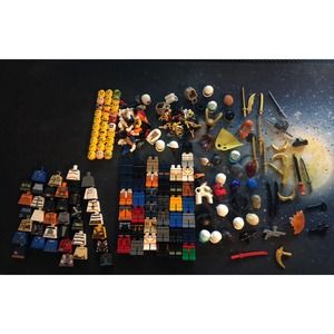 Lego Mini figure Lot Hat,head,torso ,legs,weapons,extras